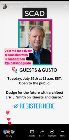 SCAD Guest & Gusto promo graphic